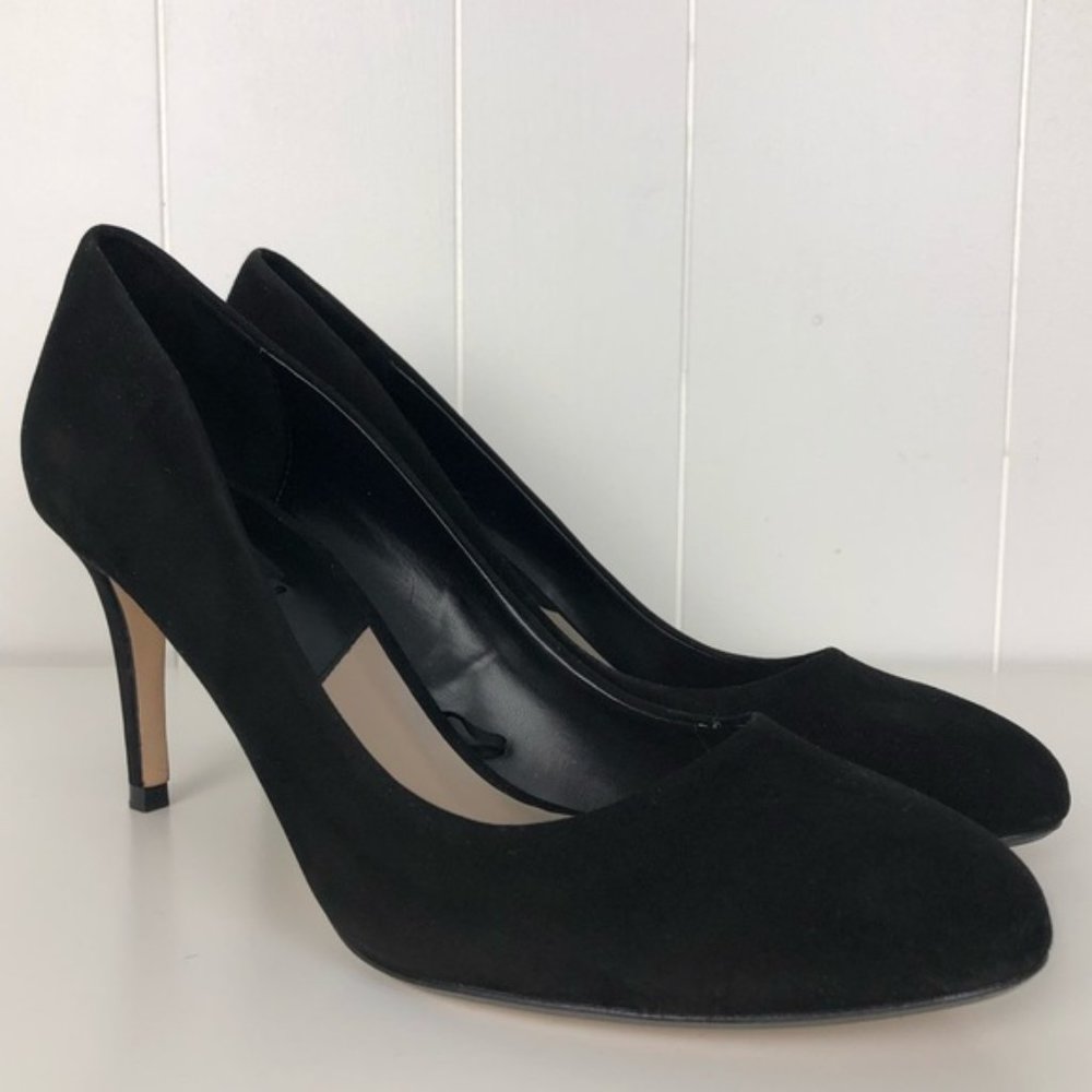 Zara Basics Collection Black Suede Heels -42